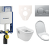 Cenovo zvýhodnený závesný WC set Geberit na zamurovanie + WC VitrA Integra vr. sedátka SIKOGE2V42