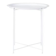 Kovový okrúhly odkladací stolík ø 47 cm Bastia – House Nordic