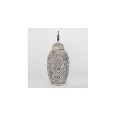 Keramická dóza 47x20,5x15,5 cm šedá