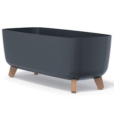 NABBI DGCL600 plastový kvetináč na nožičkách 58 cm antracit