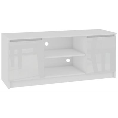 TV stolík RTV K140 lesklý biely