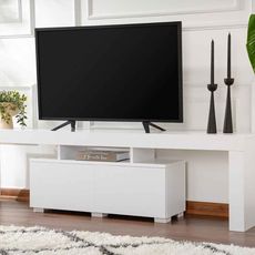 Dizajnový TV stolík Kalina 180 cm biely