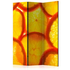 Paraván Orange slices Dekorhome 135x172 cm (3-dielny)