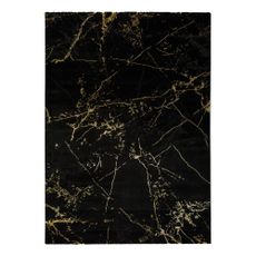 Čierny koberec Universal Gold Marble, 140 x 200 cm