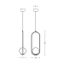 Zambelis 18142-BR - Luster na lanku 1xG9/9W/230V