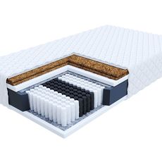 Tvrdý taštičkový ortopedický matrac s kokosom Frasio 120x200