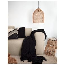 Ratanové tienidlo v prírodnej farbe ø 44 cm Domitila - Kave Home