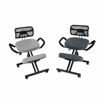 Ergonomická kľakačka, sivá/čierna, RUFUS
