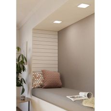 Biele LED podhľadové stropné svietidlo 17x17 cm FUEVA 5 – EGLO