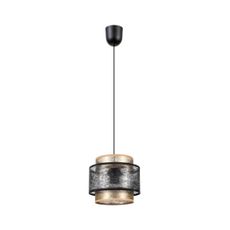 Luster na lanku GABI 1xE27/60W/230V zlatá/čierna pr. 20 cm