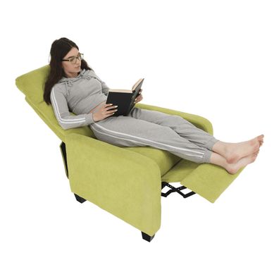 KONDELA Turner relaxačné kreslo zelená