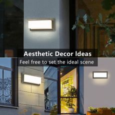 Brilagi-LED Vonkajšie nástenné svietidlo so senzorom BRICKY LED/12W/230V šedá IP54