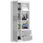 Regál R 80 cm CLP R11 biela/metalic lesk