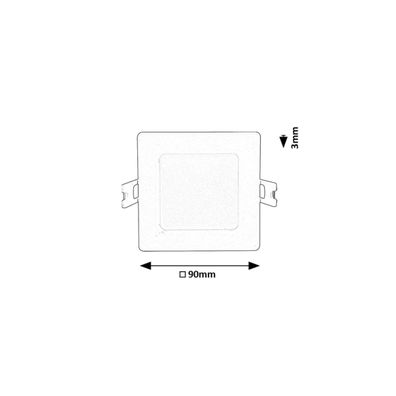 Rabalux 71236 - LED Podhľadové svietidlo SHAUN LED/3W/230V 9x9 cm biela