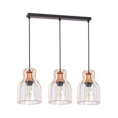 Luster na lanku ARIA 3xE27/60W/230V medená