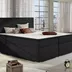 Posteľ Boxspring Boleria 200x180, čierna (koženka - bb 05)