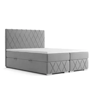 Posteľ Boxspring Royal, 200x180, Sivá - (Mono 244)