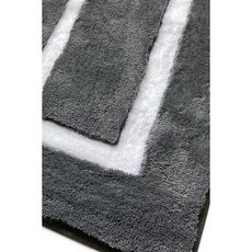 SADA 3x Kúpeľňová predložka 60/60/100 cm antracit
