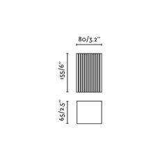 FARO 40568 - Nástenné svietidlo SOLE 2xGU10/8W/230V tehlová vrúbkovaná hranatý