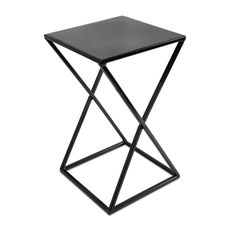 DekorStyle Stojan na kvety Della 40 cm čierny
