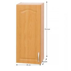 KONDELA Lora MDF New W30/735 L horná kuchynská skrinka jelša