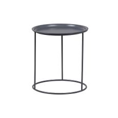 Svetlosivý odkladací stolík WOOOD Ivar, ø 40 cm
