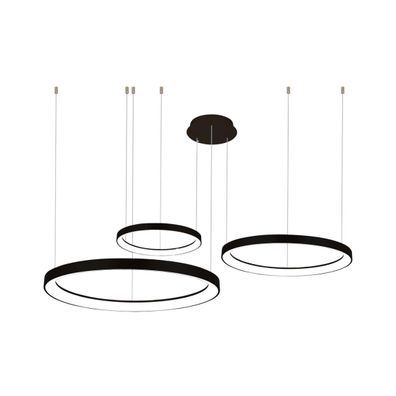 Azzardo AZ5024  - LED Stmievateľný luster na lanku AGNES LED/120W/230V čierna