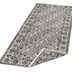 NORTHRUGS - Hanse Home koberce Kusový koberec Twin-Wendeteppiche 103113 schwarz creme – na von aj na doma - 80x150 cm