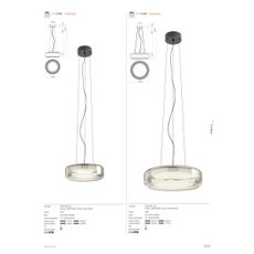 Redo 01-3592 - LED Luster na lanku SOLERA LED/36W/230V pr.45 cm CRI 93 3000/4000K