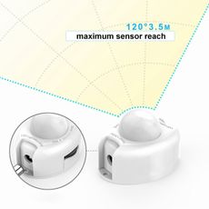 Ecolite DX-CDA-2 - SADA 2x LED pásik so senzorom 1,2 m LED/3,6W/230V