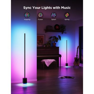 Govee - LED Stojacia lampa Smart MATTER LED RGBICWW Wi-Fi + DO