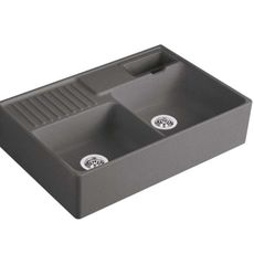 Villeroy & Boch Drezy - Keramický drez 90x63 cm, CeramicPlus, grafit 632391i4