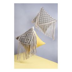 Textilný dekoračný vankúš 45x45 cm Macrame – VDE Tivoli 1996