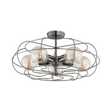 Stropné svietidlo LOTOS 5xE27/15W/230V antracit