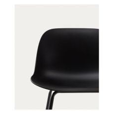 Čierna barová stolička (výška sedadla 74 cm) Altea – Kave Home