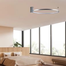 LED Stropné svietidlo NOEMI LED/20W/230V 4000K pr. 50 cm matný chróm