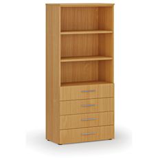 Kancelárska skriňa so zásuvkami PRIMO WOOD, 1781 x 800 x 420 mm, buk
