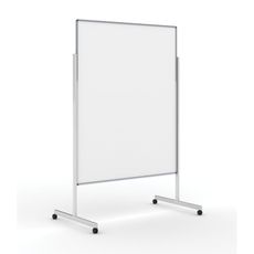 Informačná a moderačná tabuľa na kolieskach, 1200 x 1500 mm, lakovaná