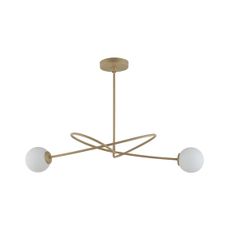 Luster na tyči VELVET 2xG9/12W/230V zlatá