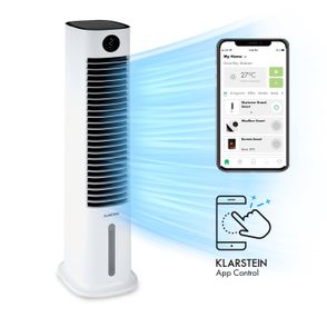 Klarstein Skytower Grand Smart, ochladzovač vzduchu, 80 W, 480 m3/h, 8 l, mobilný