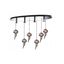 ITALUX MD115824-6PLUS4L O - Luster na lanku CARLO 10xG4/20W/230V