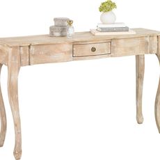 Ambia Home KONZOLA, mangové drevo, biela, 130/40/80 cm