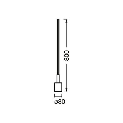 Ledvance - LED RGBW Stmievateľná stojacia lampa SMART+ FLOOR LED/8W/230V Wi-Fi +DO