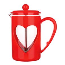 French press SRDCE červená