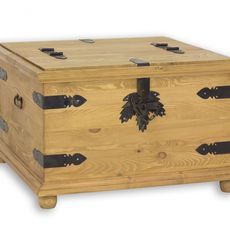 Sedliacka truhla z masívu cos 06 - k03 biela patina