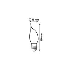 Rabalux 79145 - LED Žiarovka FILAMENT CF35 E14/4W/230V 2700K
