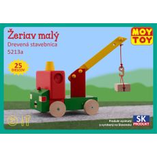 Drevená stavebnica Žeriav malý Moy Toy