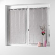 Hnedé voálové záclony v súprave 2 ks 45x90 cm Linahe – douceur d'intérieur