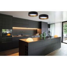 LED Stmievateľné stropné svietidlo SMART GALAXY LED/24W/230V čierna/zlatá + DO