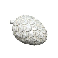 Mondex Since 1986R Vánoční keramická dekorace Hytte šiška 13,6 cm bílá